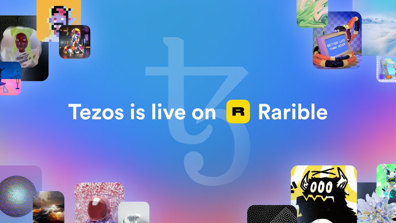 Tezos is live on Rarible.com! Check out Blazing Futures community drop, Ubisoft NFTs — and start minting