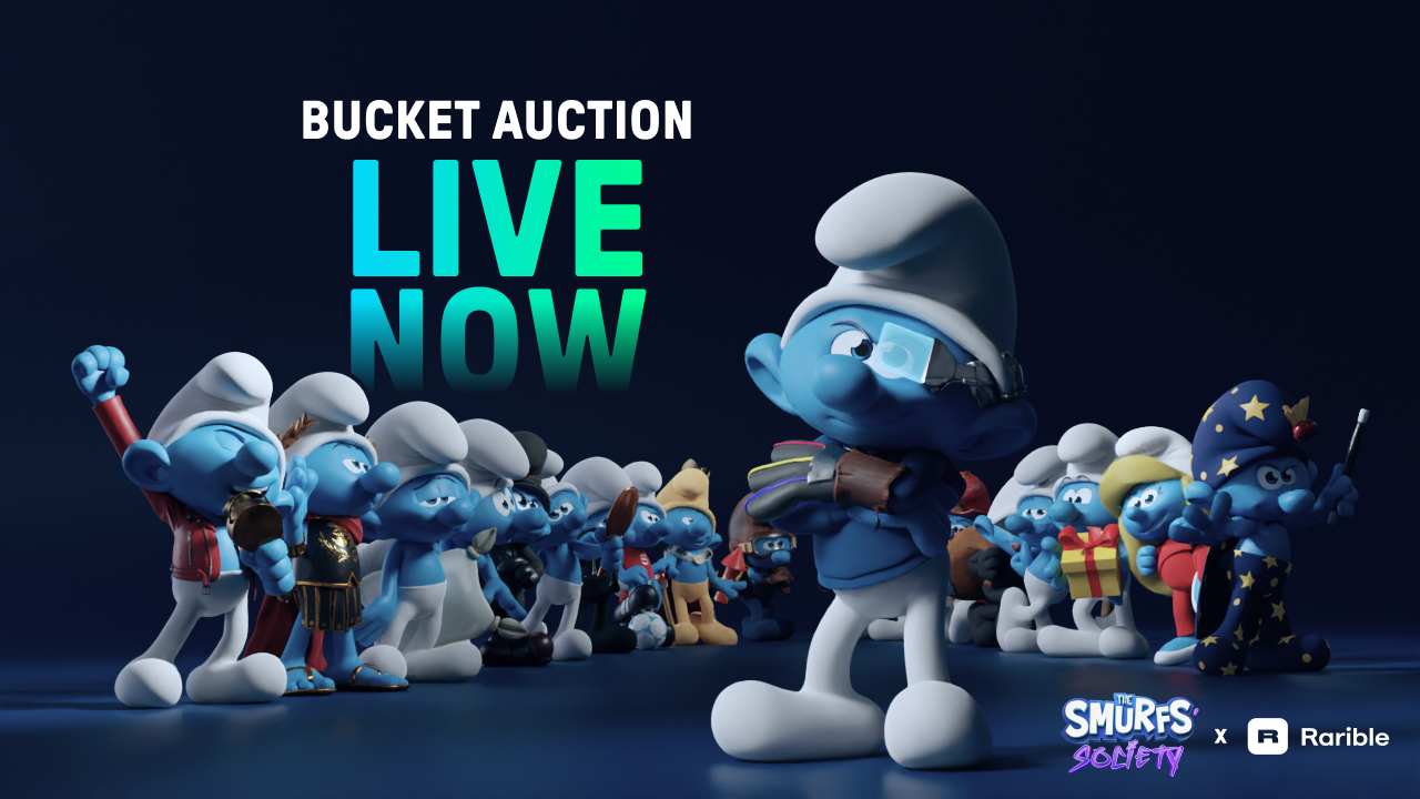 Official Smurfs NFTs are here. Get yours via Bucket Auction!